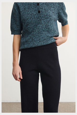Bukser i merinoull - Dark navy - Voksen