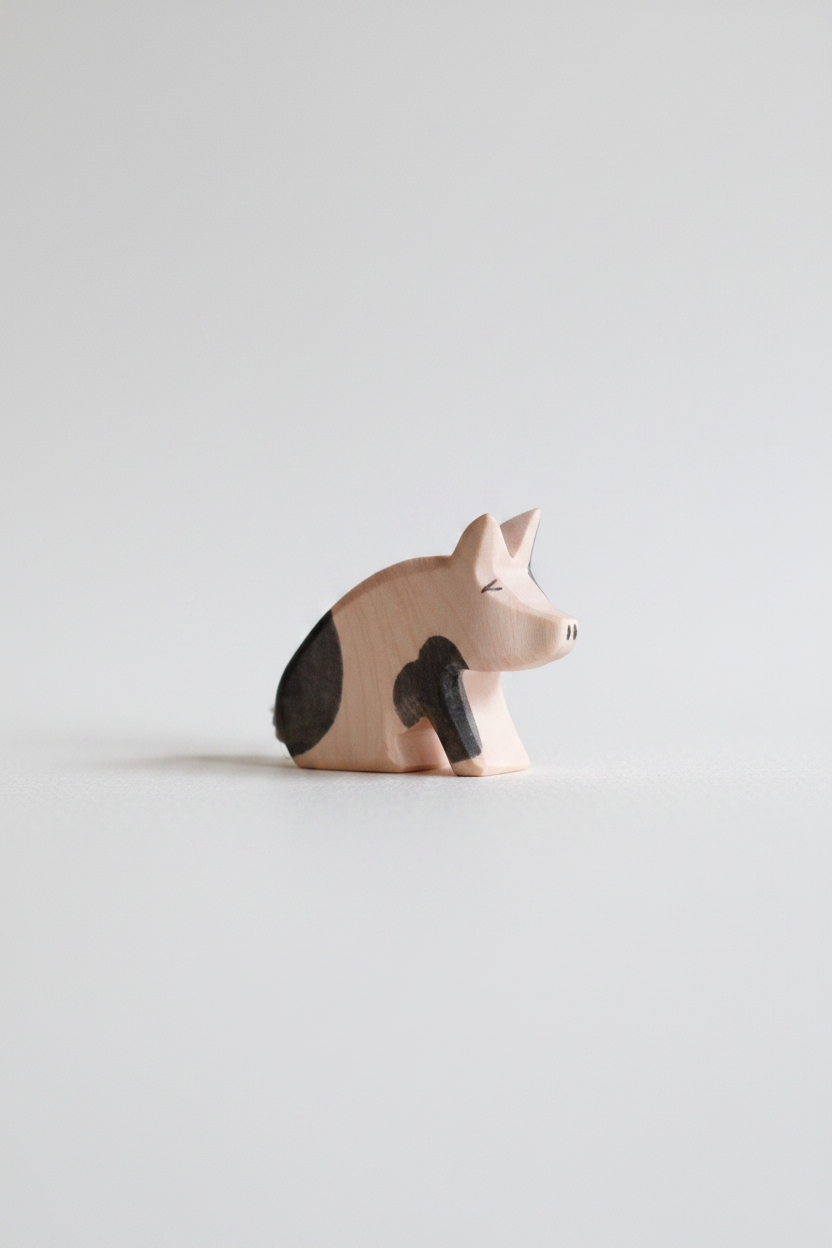 Piglet spotted sitting - trefigur