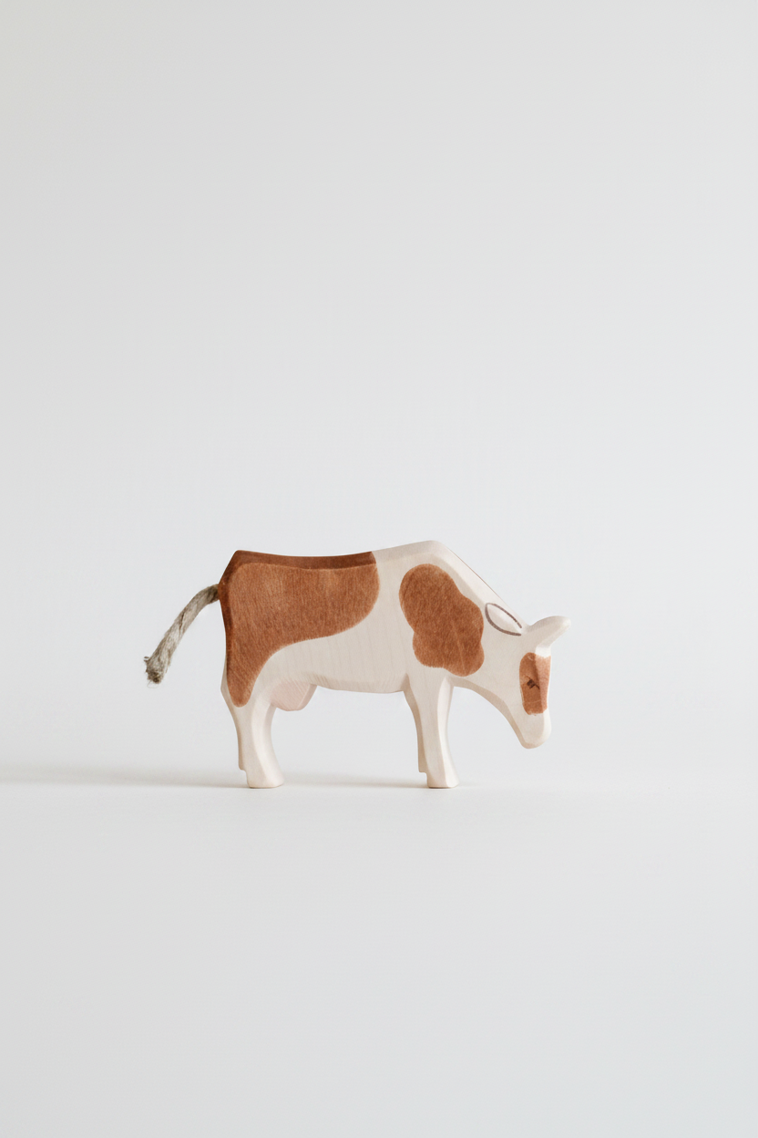Cow brown eating - trefigur