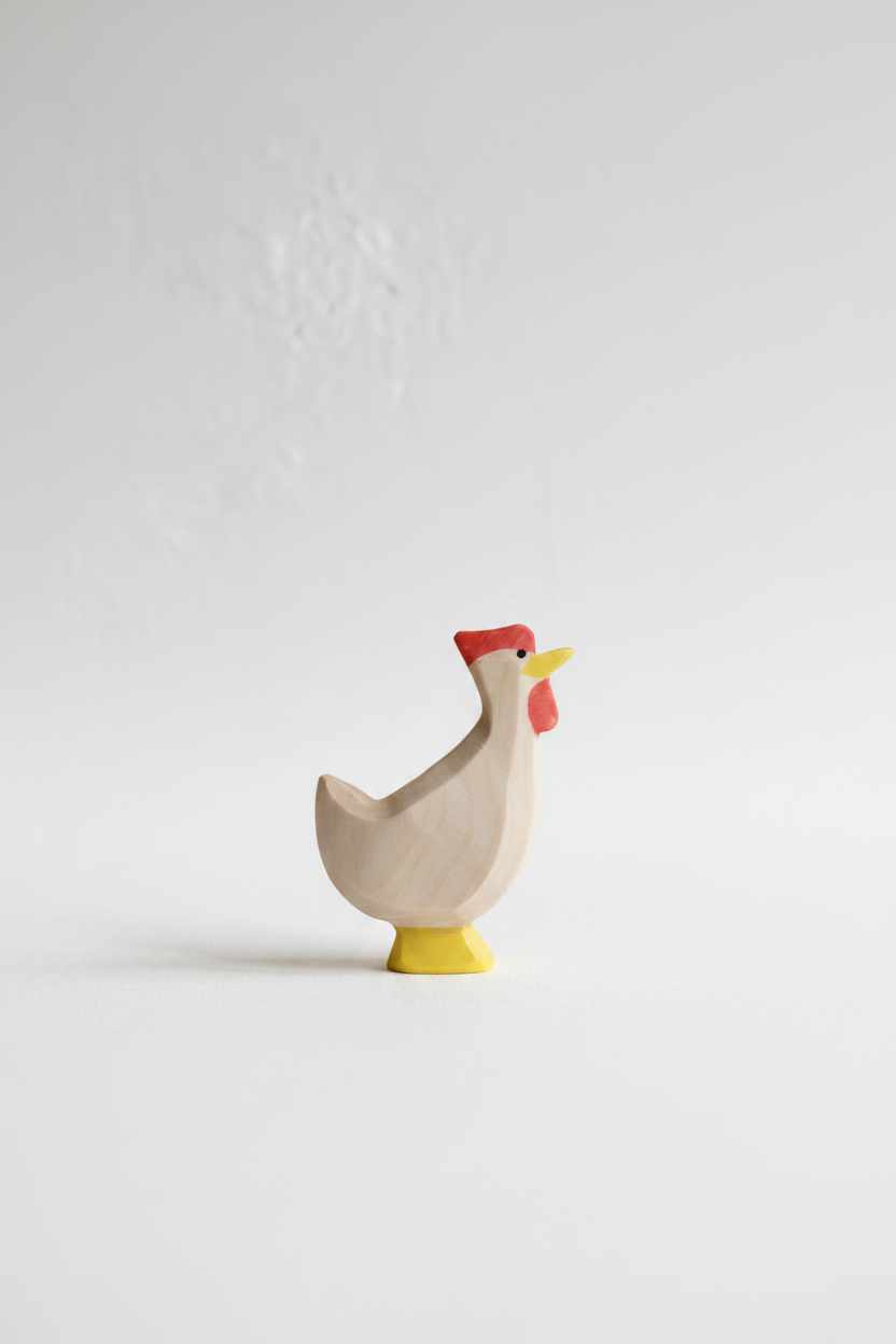 Hen white up - trefigur