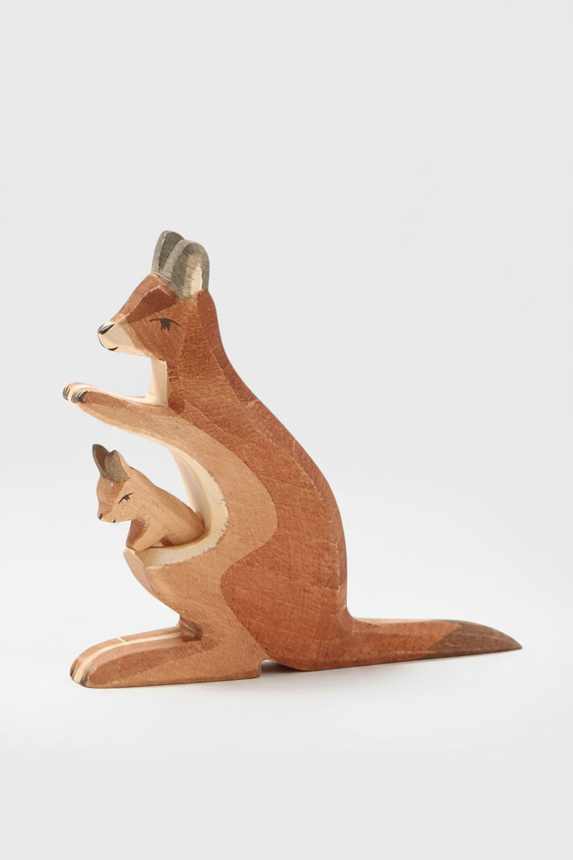 Kangaroo with baby - 2 pieces - trefigur