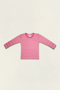 Genser - ull/silke - rosa striper