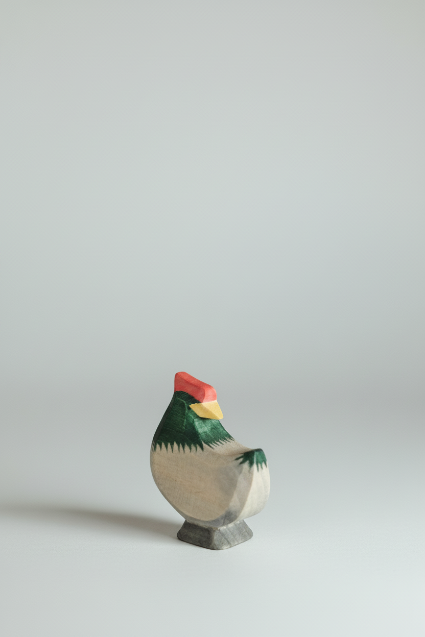 Hen dark head turning – lik bakgrunn