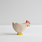 Hen white standing