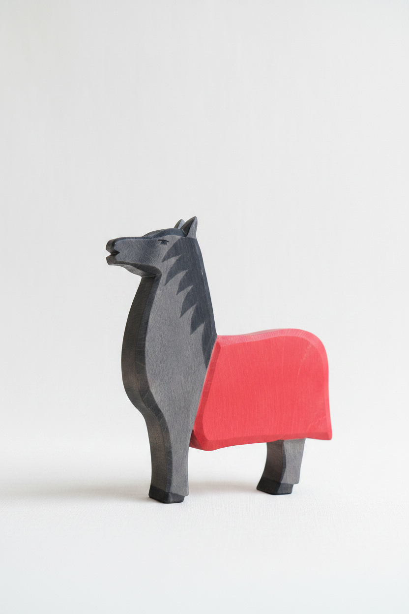 Horse black knight – studiobakgrunn
