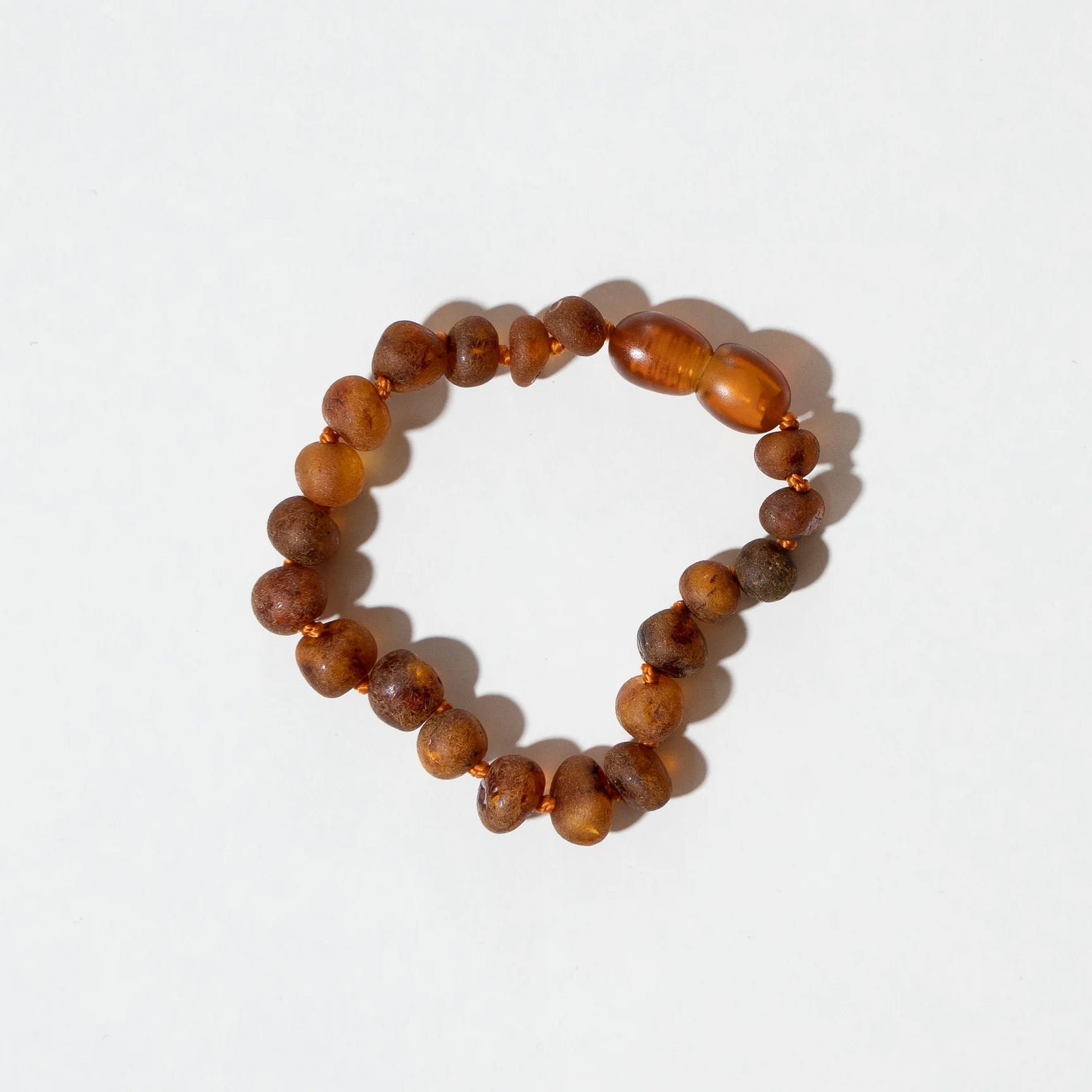 Raw caramel armbånd barn (14cm)