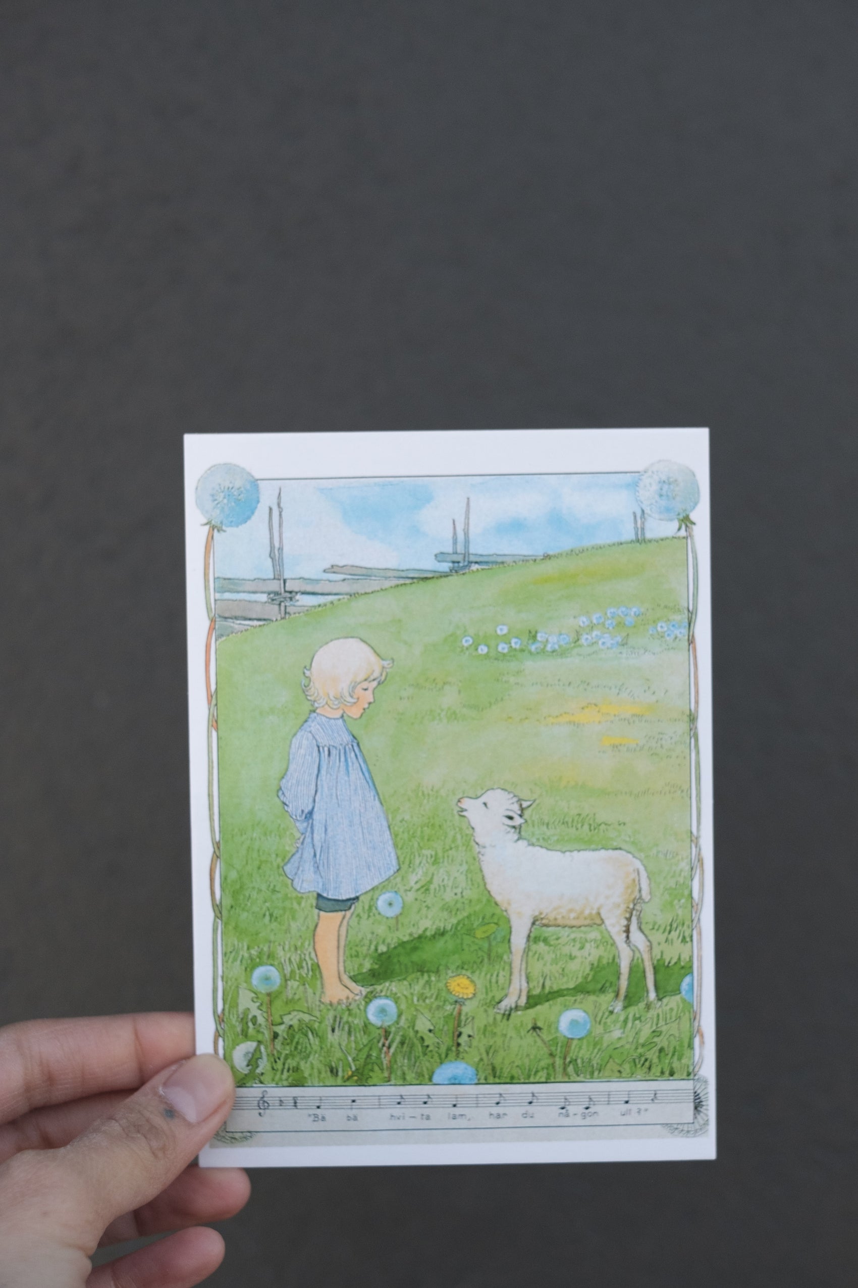 Bæ bæ lille lam - A6 kort