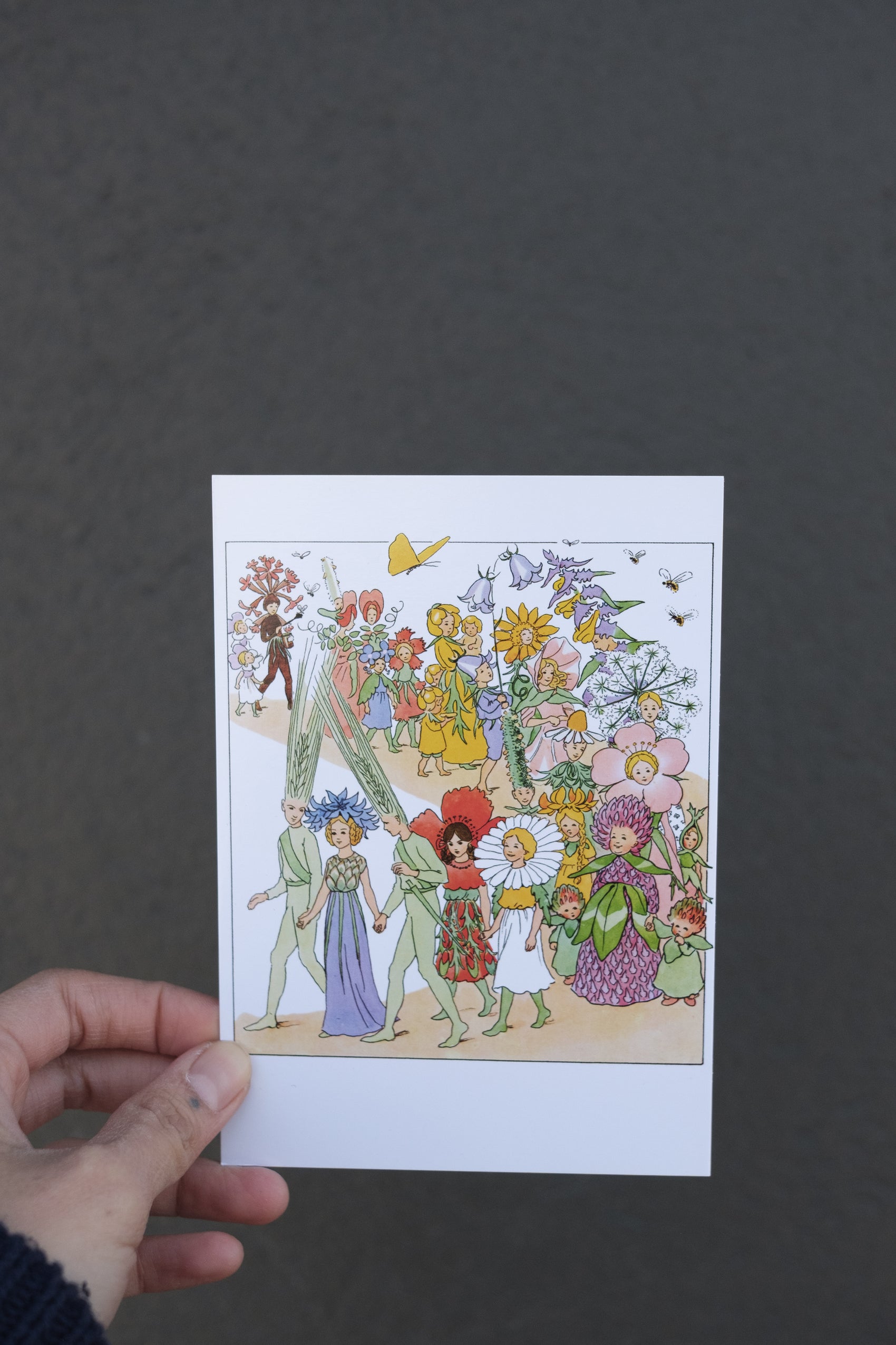 Blomsterfest i hagen - A6 kort