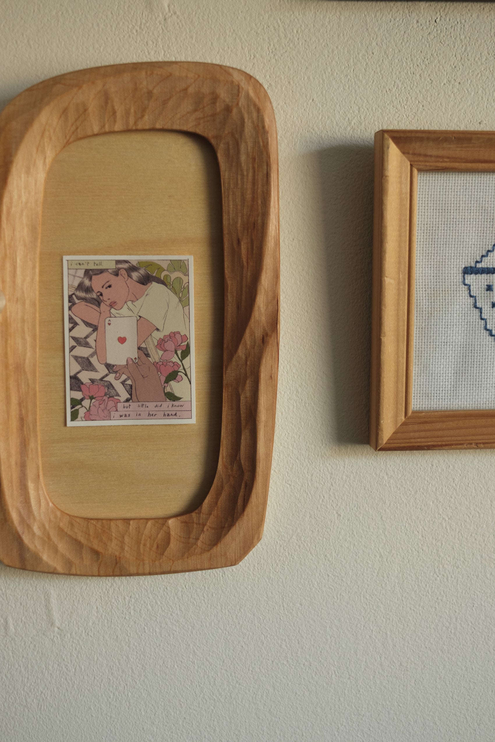 Veggramme organisk form - 14,5x17cm