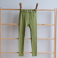 Leggings til barn - ull/silke - grønn