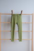 Leggings til barn - ull/silke - grønn