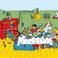 Pippi Langstrumpe har fest - plakat - A4