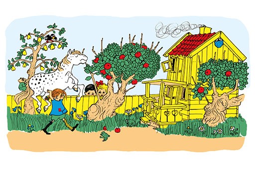 Pippi´s Villa Villekulla - plakat - A4