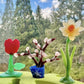 Vårblomster formet av Stockmar modellbivoks