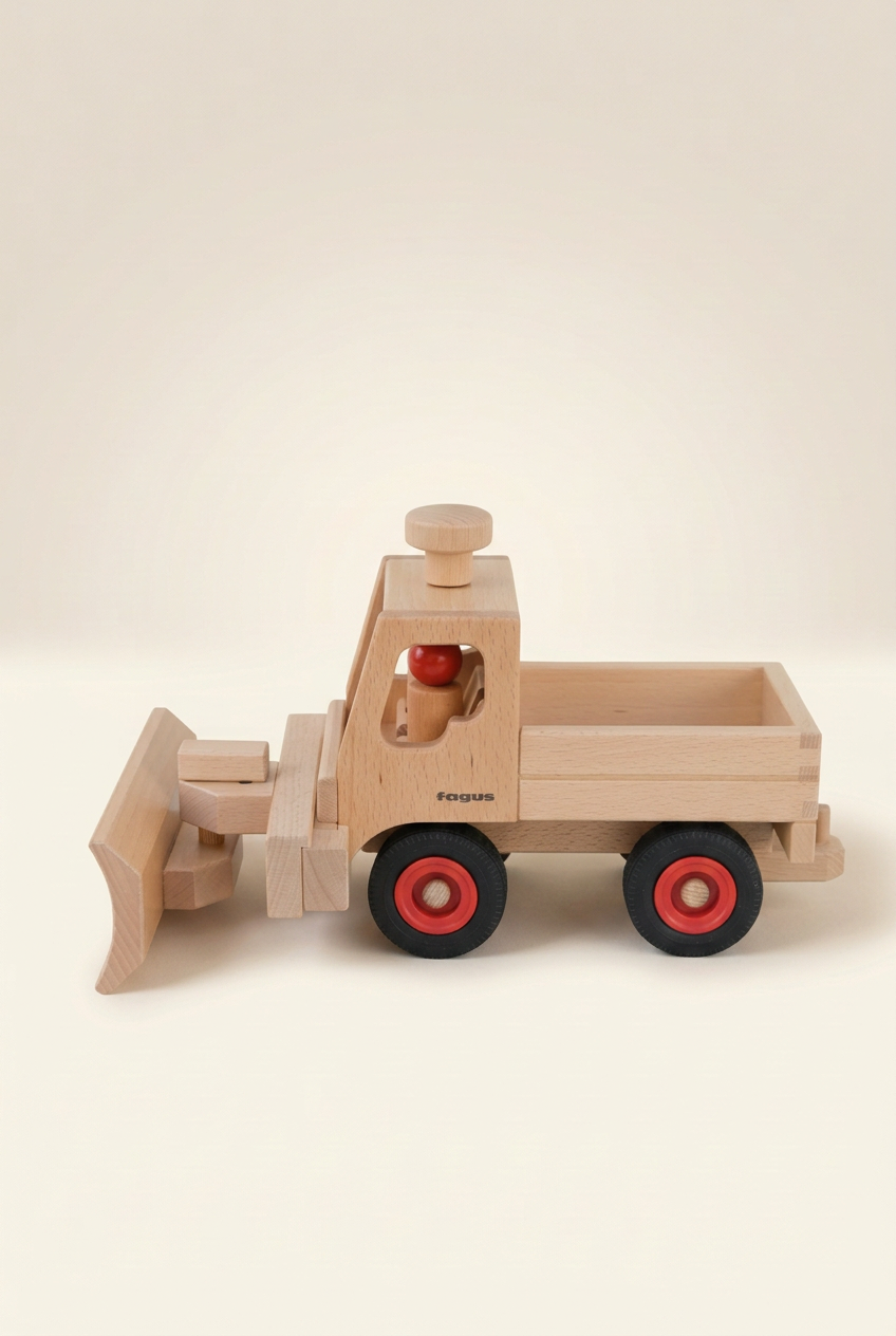 Snøplog på Unimog – fra siden