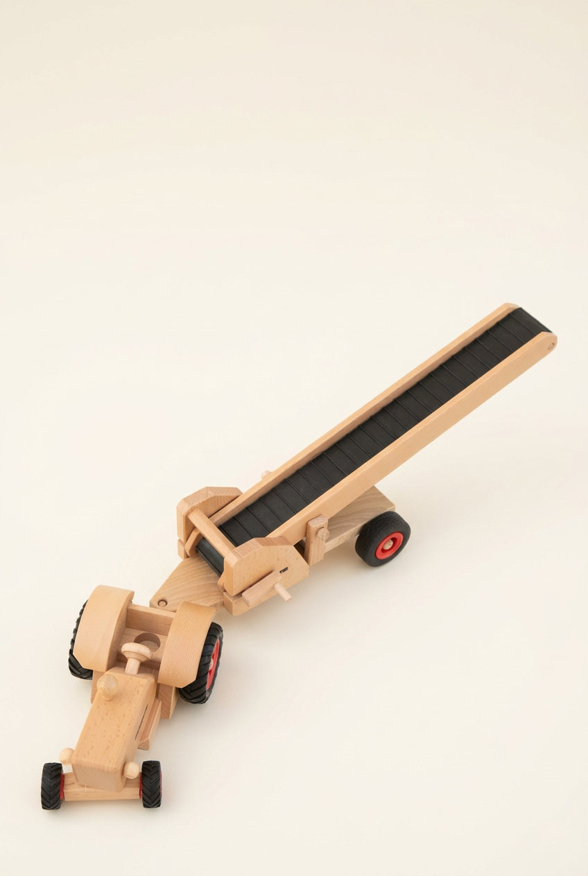 Transportbånd tilkoblet traktor
