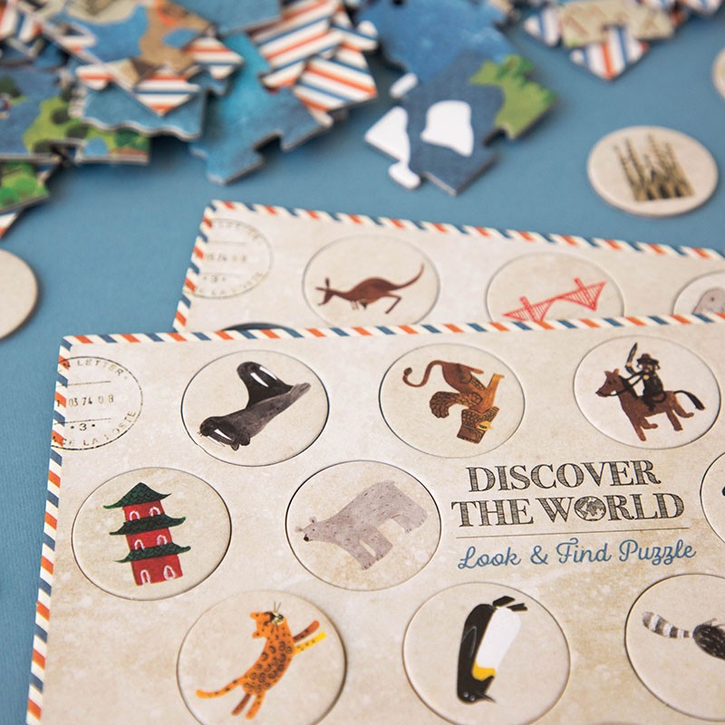 Puslespill - Discover the world