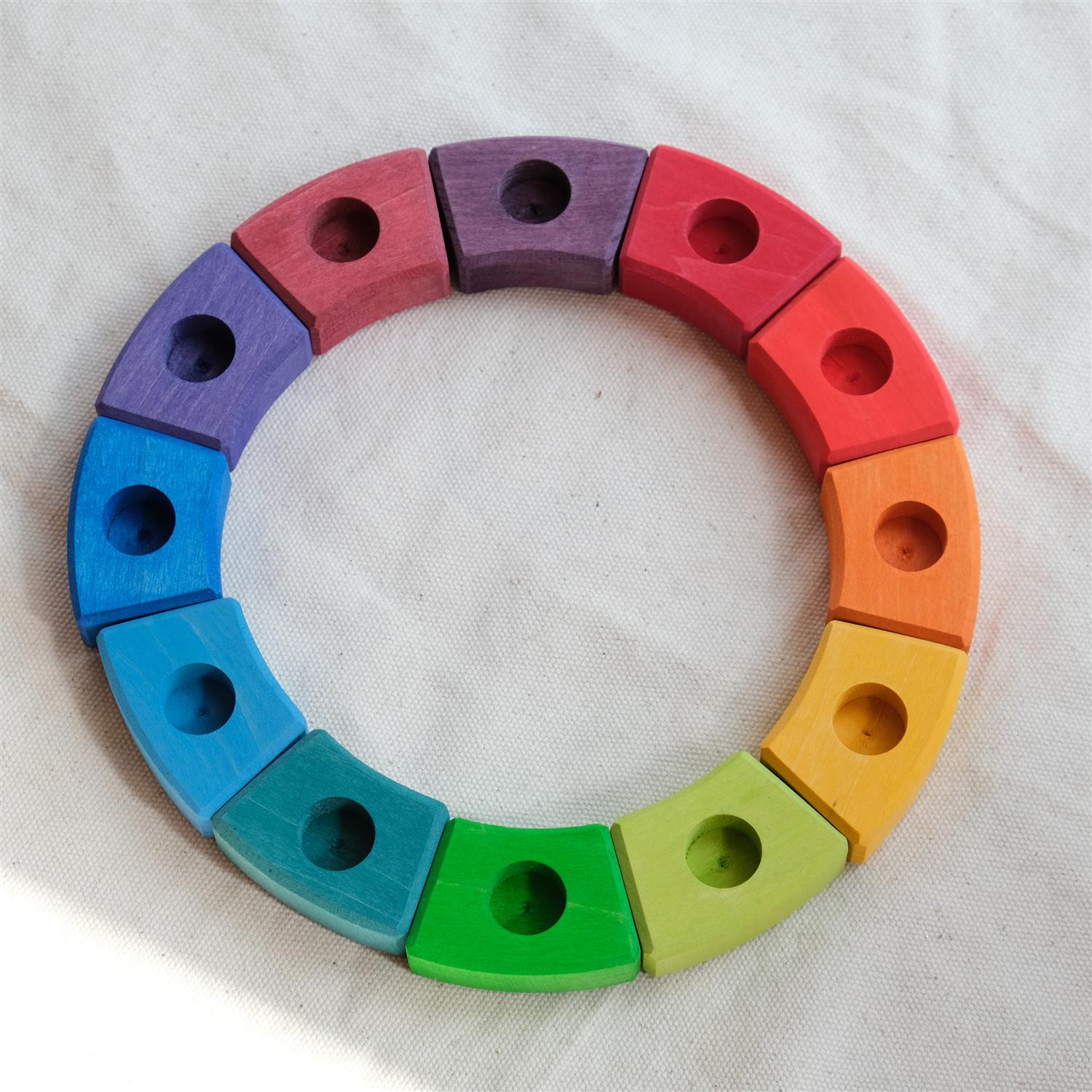 Regnbuebursdagsring - 12 deler