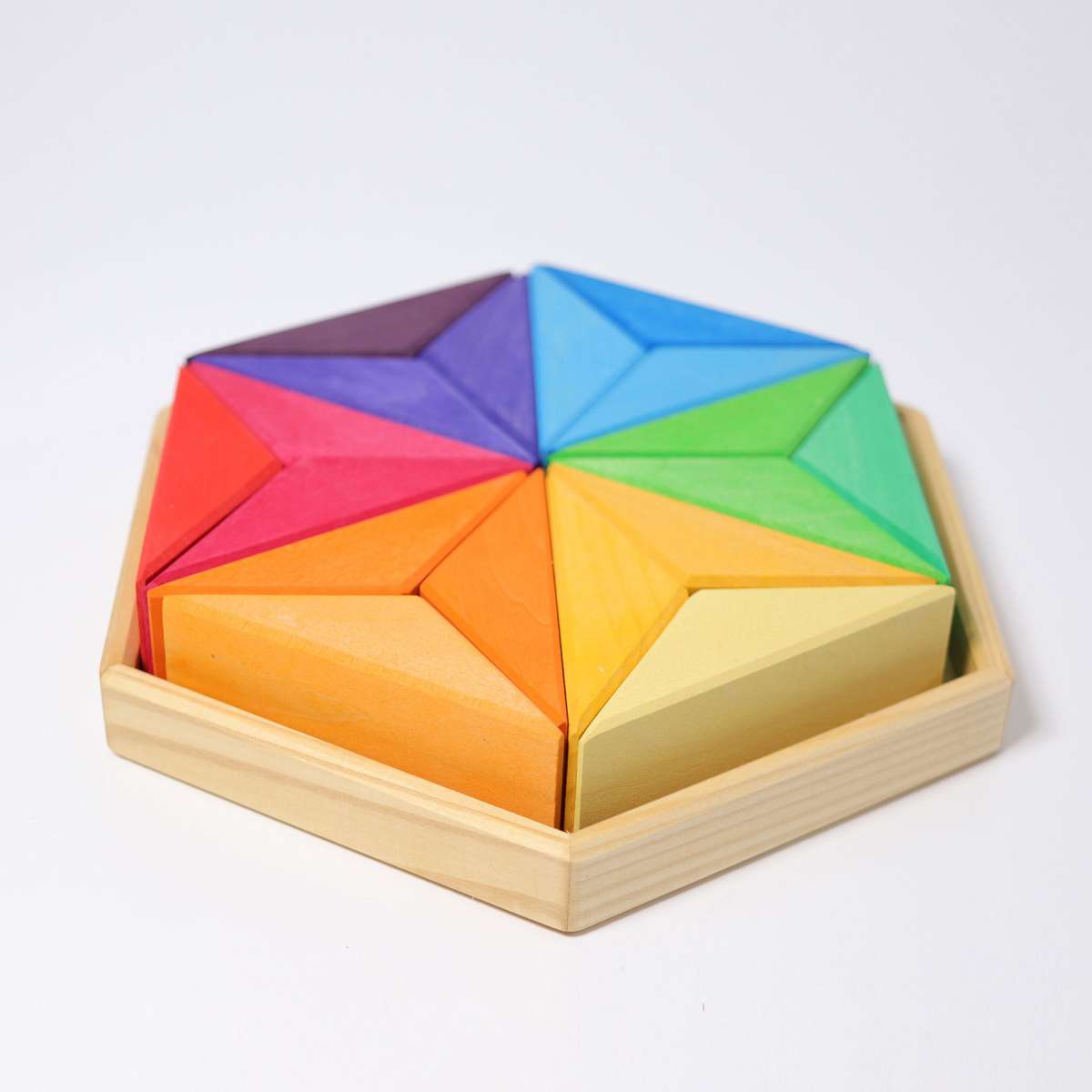 Stor stjerne med komplimentærfarger