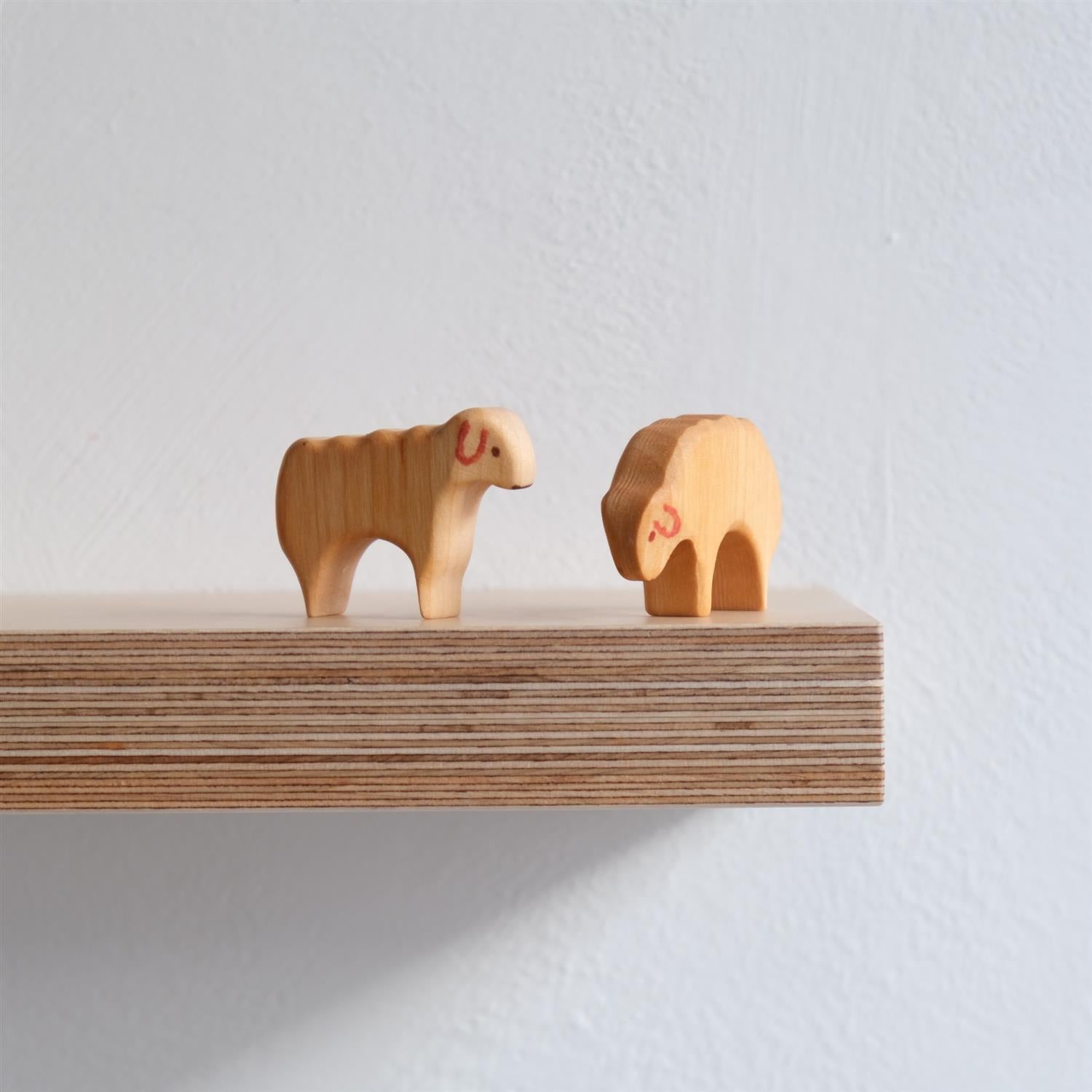 Sauen Søren med bøyd hode