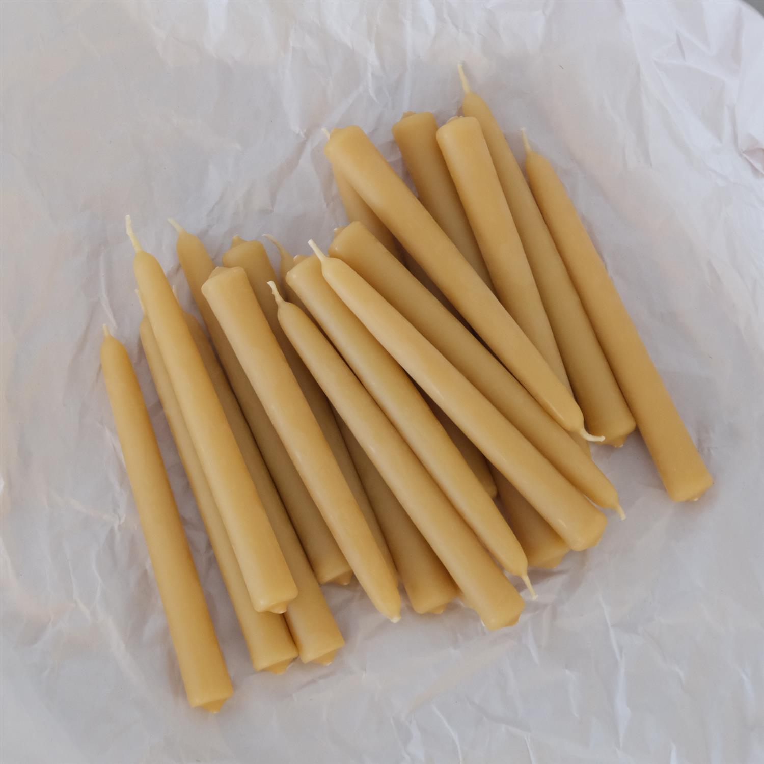 Lys til bursdagsring 12cm - bivoks - 20pk