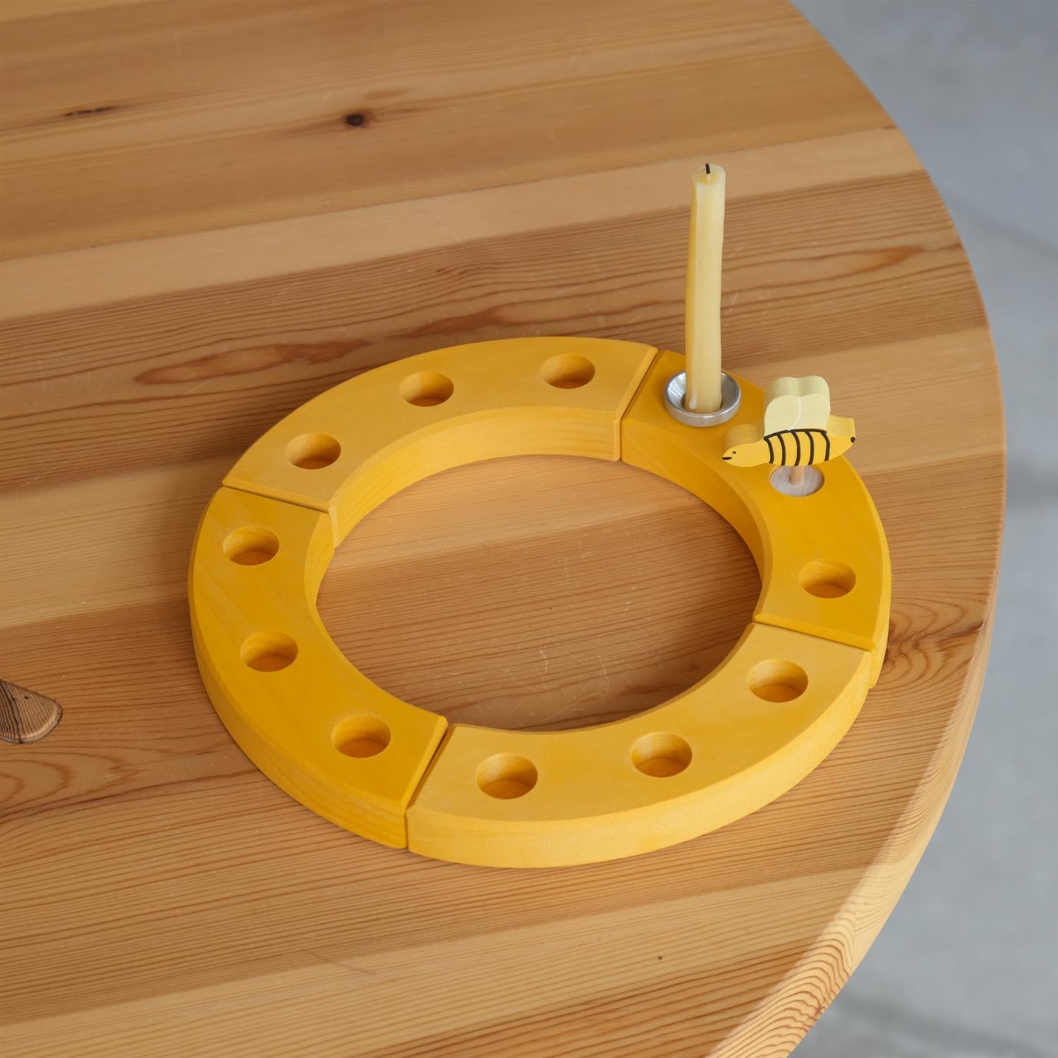 Liten bursdagsring - gul