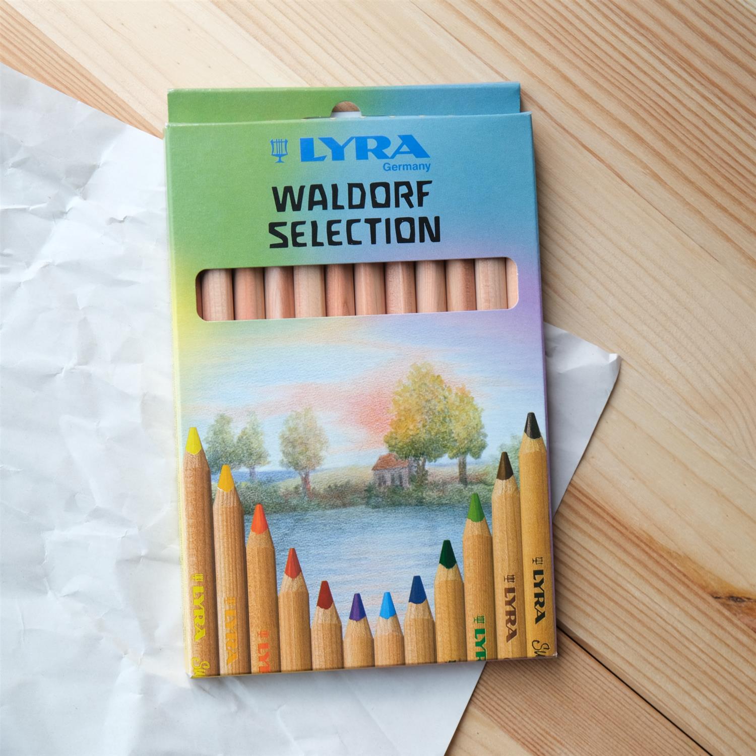 Lyra fargeblyanter med trekantgrep - waldorf - 12 stk