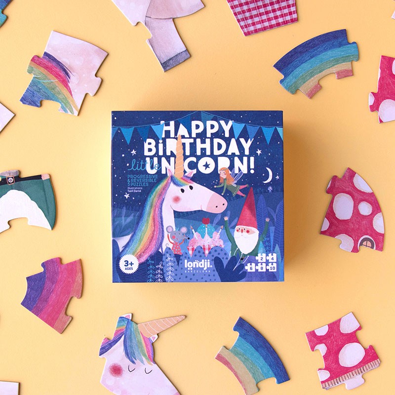 Puslespill - Happy birthday unicorn