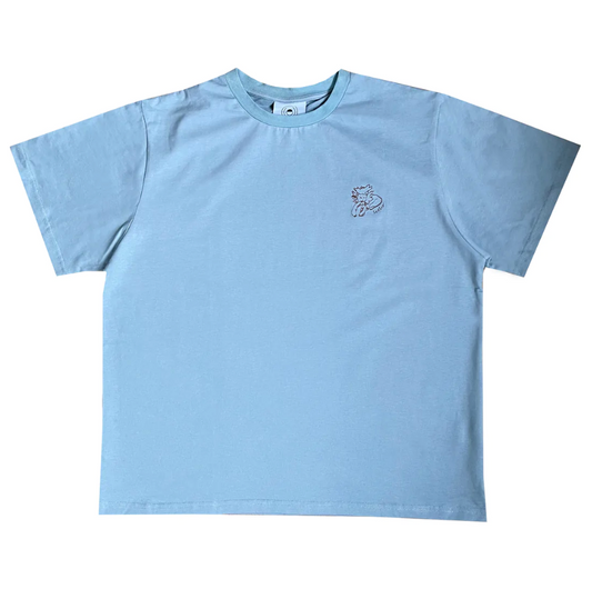 Boxy t-skjorte til voksen - blå