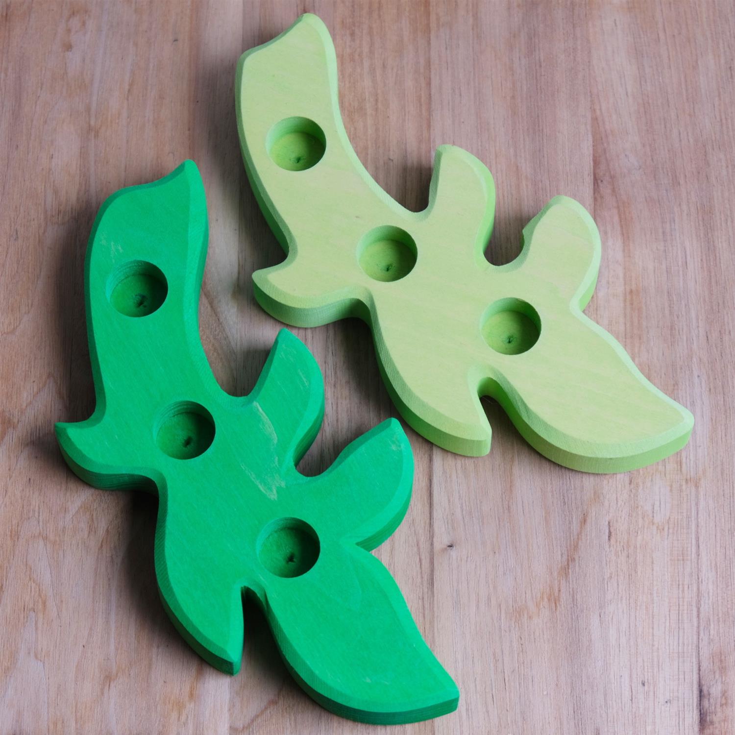 Frittstående grein til bursdagsring - mørk grønn