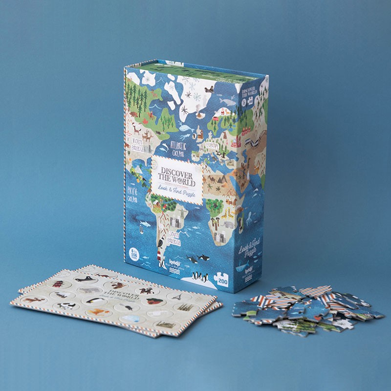 Puslespill - Discover the world