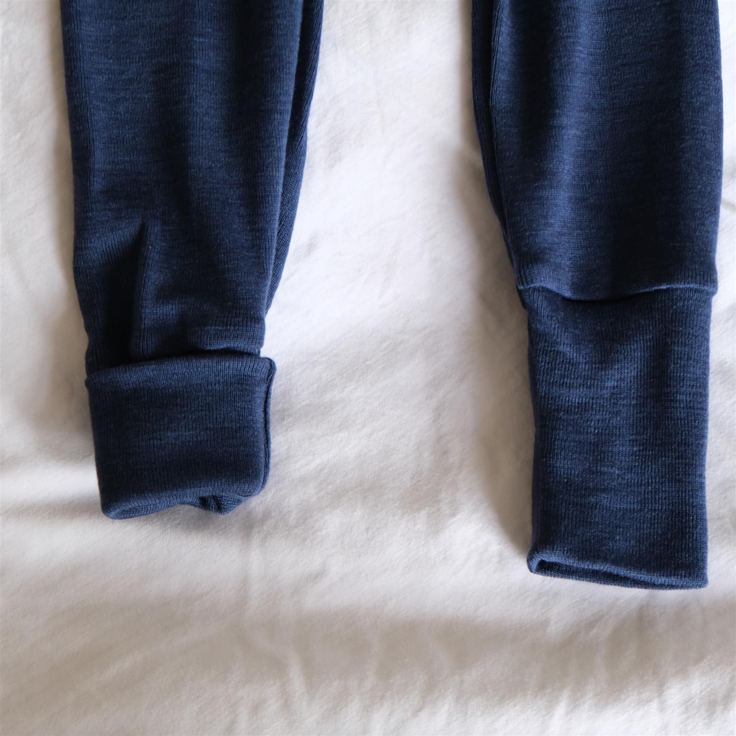 Bukse - høyt liv - ull/silke