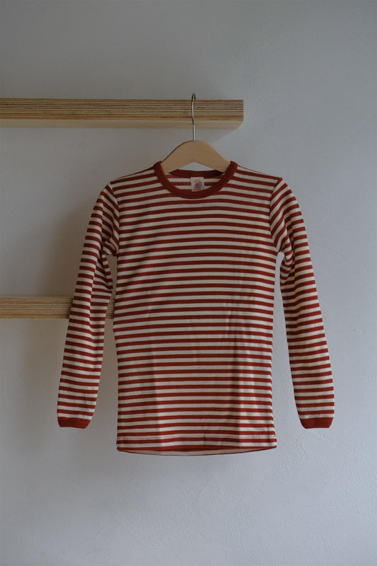 Stripete genser - rød / naturel