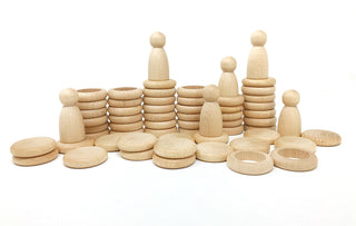 Nins®, Rings & Coins - natural wood