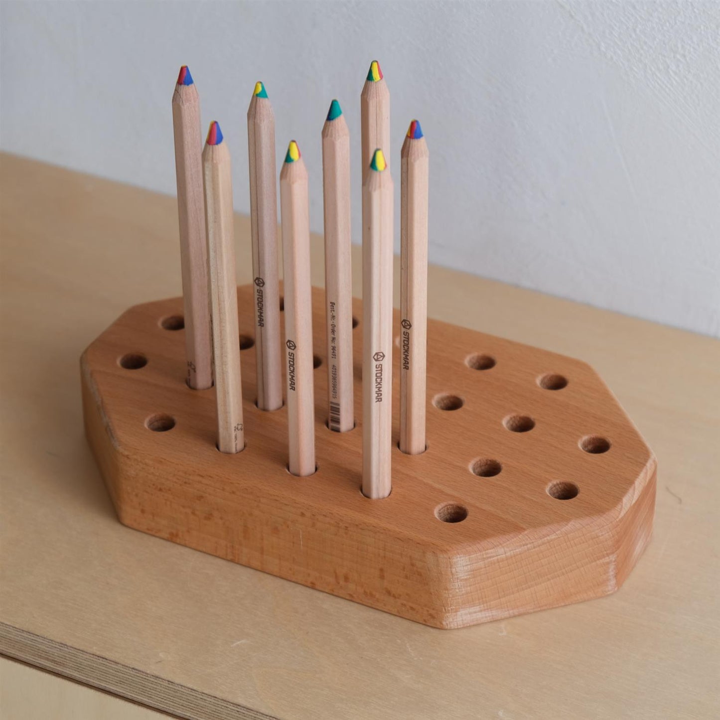 Stor blyantholder til store blyanter - 24 stk.