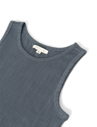 Irene tank top - steel grey