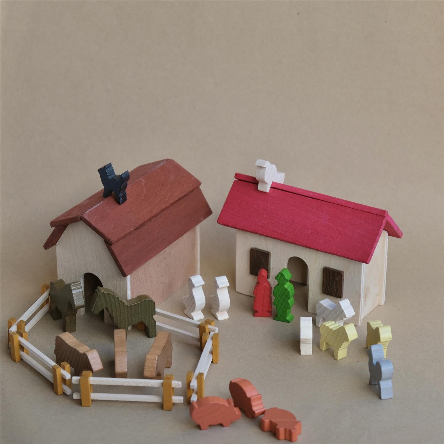 Mini bondegård "Old McDonald"  i treskrin