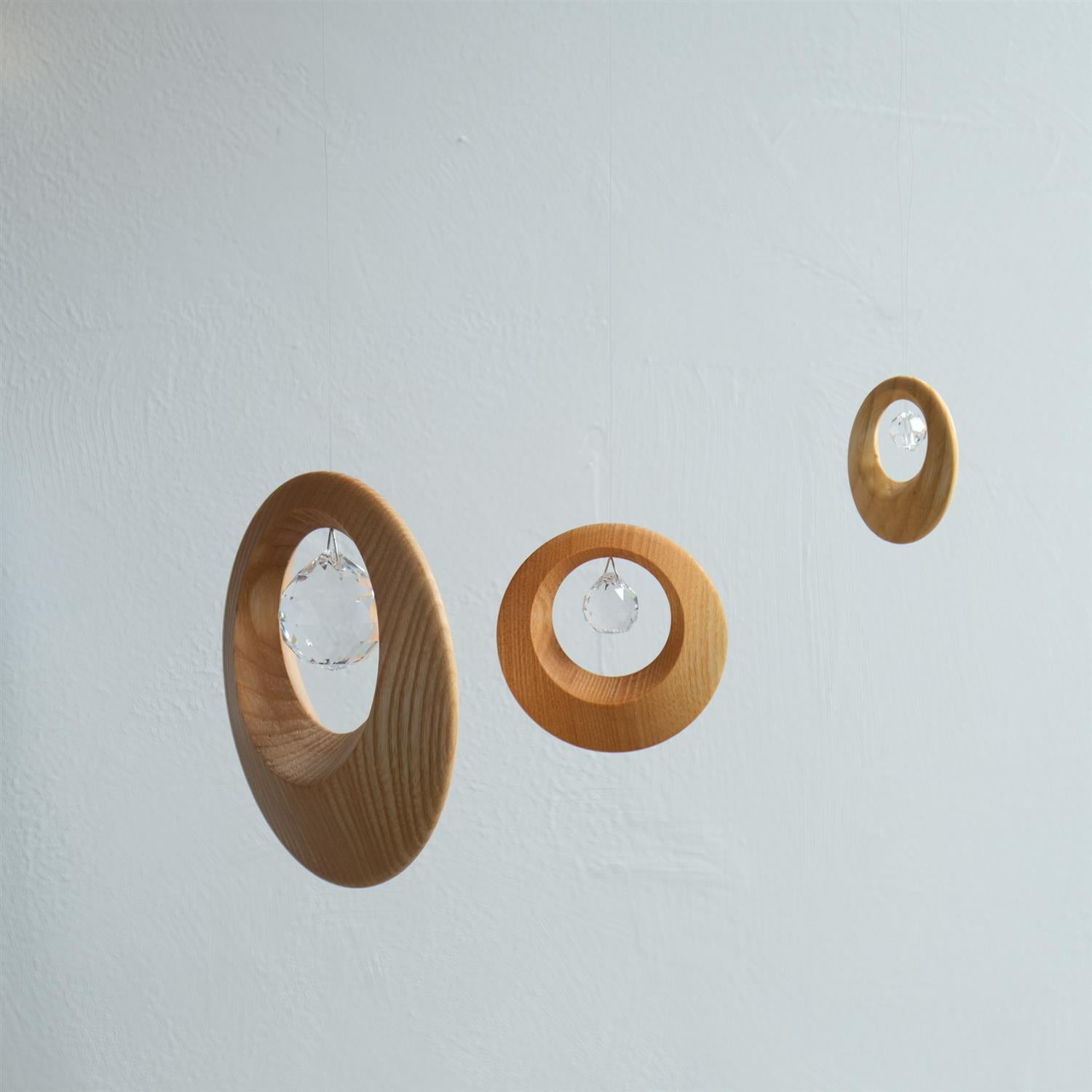 Harmoniring med krystall - liten (s)