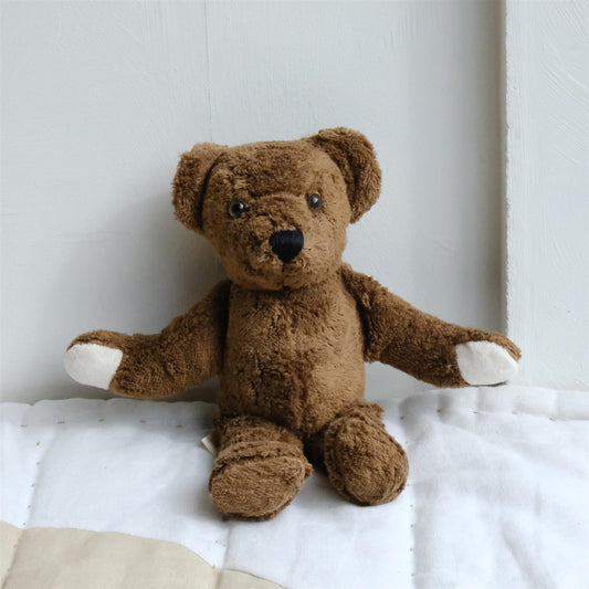 Mørk brun bjørn - 32cm